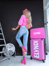 "BELFORT" MOM FIT jeans HM306-1 - BLUE
